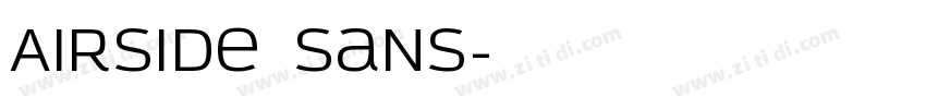 Airside Sans字体转换